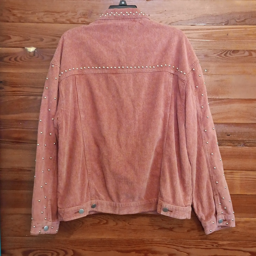 NWT POL Riveted Corduroy Jacket in Dried Tomato - Picture 2 of 4